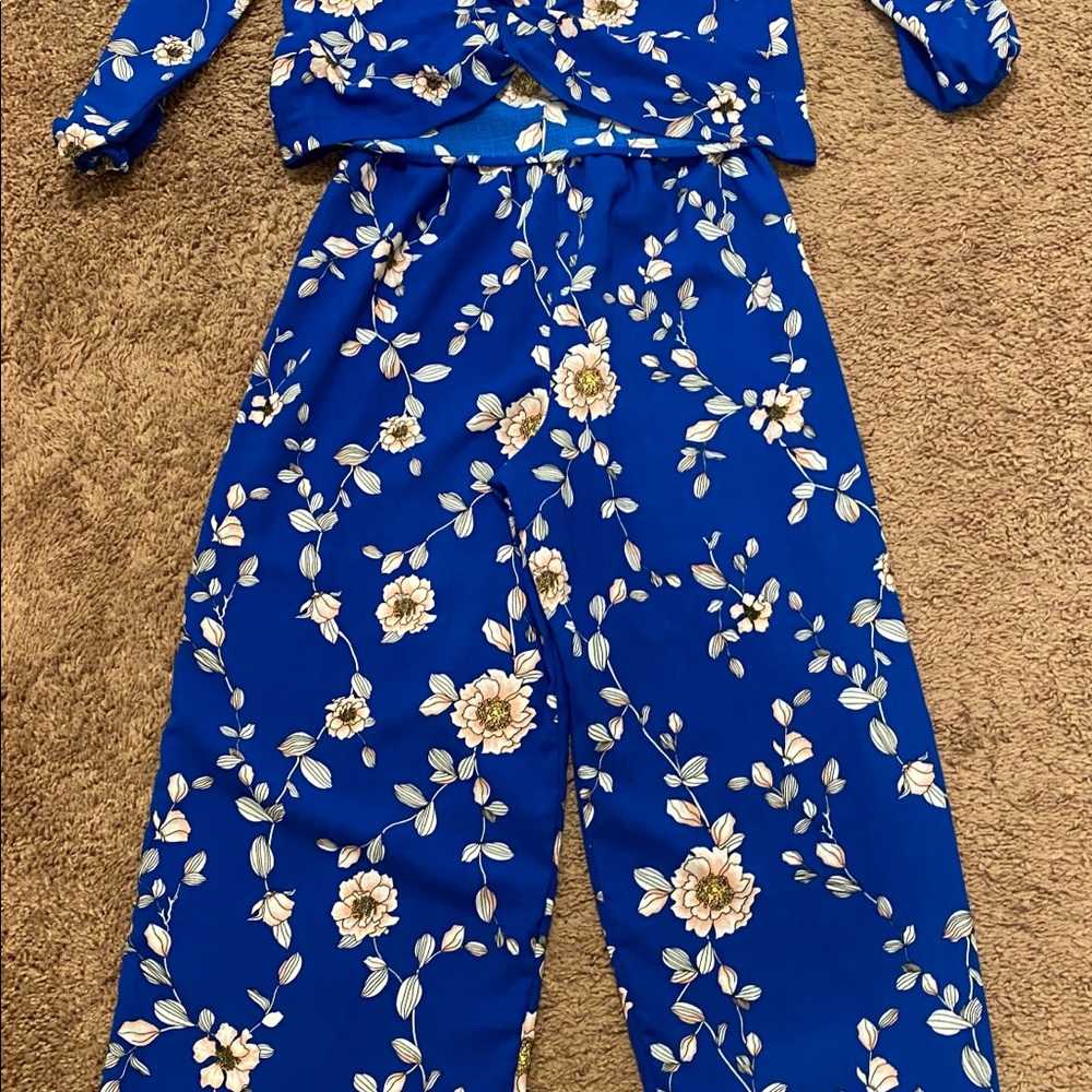 Two piece girls pants outfit